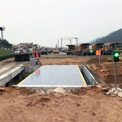 100 টন পিটলেস কিউ 235 স্টিল প্ল্যাটফর্ম ইলেকট্রনিক ট্রাক স্কেল