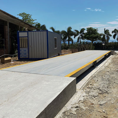 ওআইএমএল তৃতীয় স্টিল প্ল্যাটফর্ম 100 টন লরি ওয়েইব্রিজ